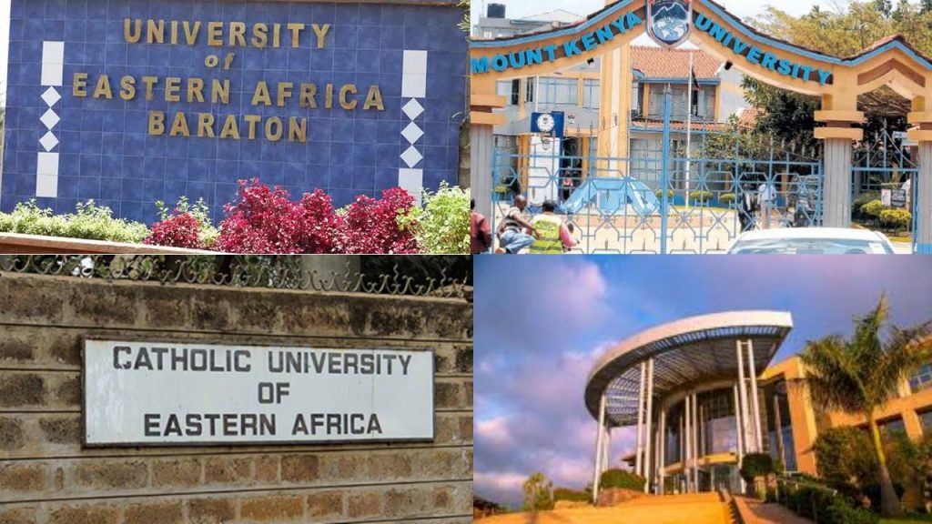 list of all private universities in kenya
