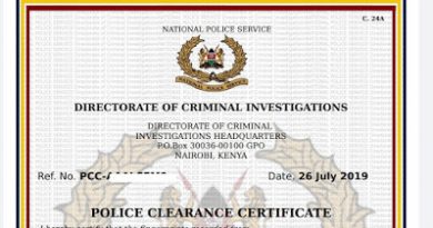 How to apply for a certificate of good conduct in Kenya