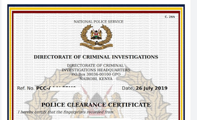 How to apply for a certificate of good conduct in Kenya
