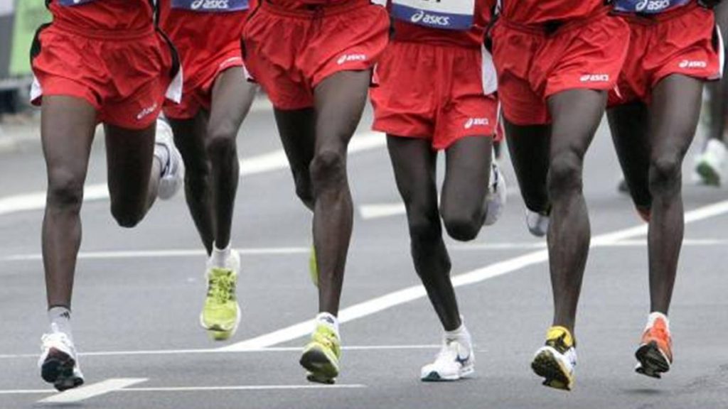 atheletes running