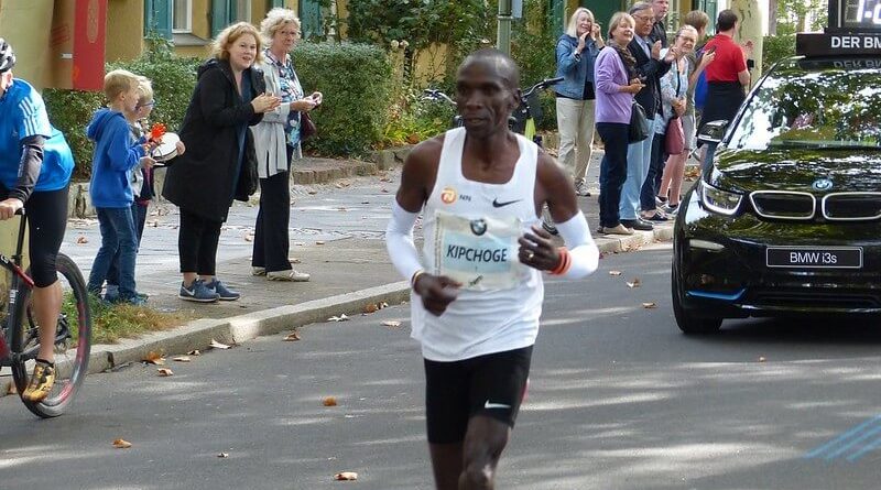 Eliud Kipchoge in the Berlin Marathon